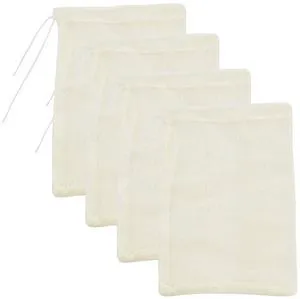 Cheesecloth Bags for Straining,Reusable Cold Brew Coffee Cheese Cloths Strainer,Large Nut Milk Tea Juice Bag,100% Natural Cotton Fine Mesh Filter Bags(X-Small,4 PACK) Cheesecloth Bags for Straining,Reusable Cold Brew Coffee Cheese Cloths Strainer,Large Nut Milk Tea Juice Bag,100% Natural Cotton Fine Mesh Filter Bags(X-Small,4 PACK)