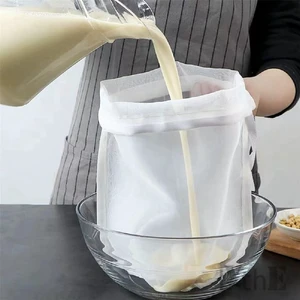 Food Grade Soy Milk Filter Bags, 200 Micron 20*30CM Fine Mesh Bag Milk Filter Bag All Purpose Food Strainer Nylon Cheesecloth Food Grade Soy Milk Filter Bags, 200 Micron 20*30CM Fine Mesh Bag Milk Filter Bag All Purpose Food Strainer Nylon Cheesecloth