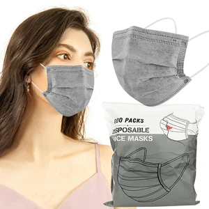 100 Pcs Gray Disposable 3 Ply Earloop Face Masks,Fit for Adults | Non-Woven Fabric, Nose Clip Elastic Earloop travel and daily use, Breathable Face Mask for Teenagers 100 Pcs Gray Disposable 3 Ply Earloop Face Masks,Fit for Adults | Non-Woven Fabric, Nose Clip Elastic Earloop travel and daily use, Breathable Face Mask for Teenagers
