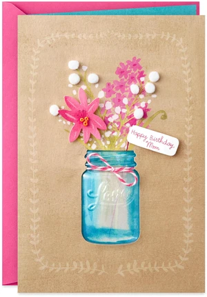 Signature Birthday Card for Mom (Flowers) Signature Birthday Card for Mom (Flowers)