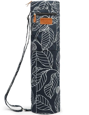 Yoga Mat Bag for Women & Men, Full-Zip Canvas Pilates Bag with Pockets | Lightweight Yoga Mat Carrier with Adjustable Shoulder Strap, Fits 1/4 & 1/3 Inch Thick Mats, for Studio Gym Travel Workout Yoga Mat Bag for Women & Men, Full-Zip Canvas Pilates Bag with Pockets | Lightweight Yoga Mat Carrier with Adjustable Shoulder Strap, Fits 1/4 & 1/3 Inch Thick Mats, for Studio Gym Travel Workout
