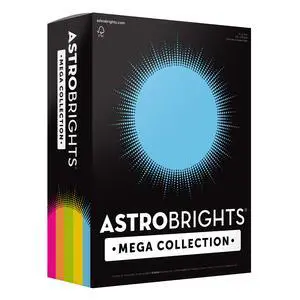 Mega Collection, Colored Paper, "Brilliant" 5-Color Assortment, 625 Sheets, 24 lb/89 gsm, 8.5" x 11 - MORE SHEETS! (91684) Mega Collection, Colored Paper, "Brilliant" 5-Color Assortment, 625 Sheets, 24 lb/89 gsm, 8.5" x 11 - MORE SHEETS! (91684)