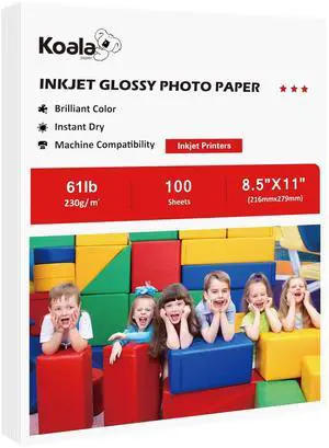 Glossy Photo Paper Heavyweight Thick 8.5x11 Inch 61LB 100 Sheets Glossy Photo Paper Heavyweight Thick 8.5x11 Inch 61LB 100 Sheets
