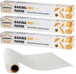 Parchment Paper Roll for Baking 12in x 98ft, 3 Pack of 12in x 32.8FT, Parchment Paper Built-in Metal Cutter, Non-Stick for Baking, Grilling, Air Fryer, Meal Prep, Pans and Oven Parchment Paper Roll for Baking 12in x 98ft, 3 Pack of 12in x 32.8FT, Parchment Paper Built-in Metal Cutter, Non-Stick for Baking, Grilling, Air Fryer, Meal Prep, Pans and Oven