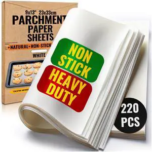 220 Pcs 9x13" Parchment Paper Sheets 220 Pcs 9x13" Parchment Paper Sheets