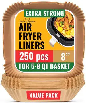 250 pcs Air Fryer Liners, Disposable Airfryer Paper Liners 250 pcs Air Fryer Liners, Disposable Airfryer Paper Liners