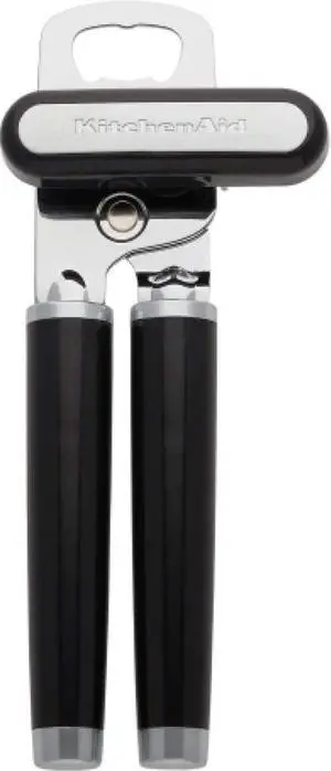 Classic Multifunction Can Opener and Bottle Opener Easy to Use, Razor Sharp Stainless Steel Cutting Wheel, Soft Ergonomic Handles, Black Classic Multifunction Can Opener and Bottle Opener Easy to Use, Razor Sharp Stainless Steel Cutting Wheel, Soft Ergonomic Handles, Black