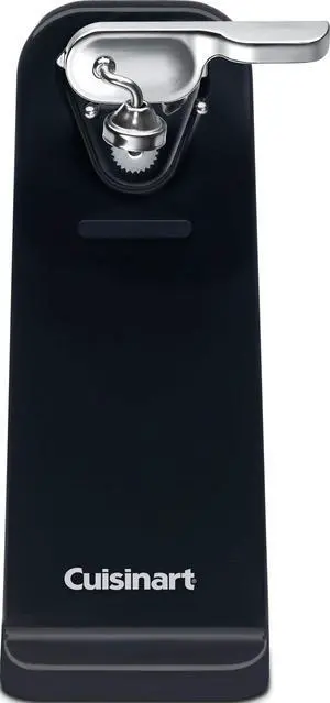 Electric Can Opener, One-Touch Operation, Nonslip Base, Black Electric Can Opener, One-Touch Operation, Nonslip Base, Black