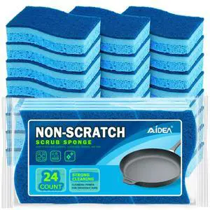 Sponges Kitchen-24Count, Non-Scratch Scrub Sponge, Sponge for Dishes Sponges Kitchen-24Count, Non-Scratch Scrub Sponge, Sponge for Dishes