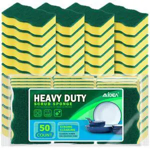Sponges Kitchen, 50-PK Heavy Duty Dish Sponge Kitchen, Scrub Sponges Sponges Kitchen, 50-PK Heavy Duty Dish Sponge Kitchen, Scrub Sponges