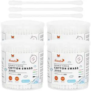 Cotton Swabs Spiral - 800 Count Organic Cotton Buds Double Side Tightly Wrapped Cotton Tips Paper Stick Soft Gentle Lint-Free Cruelty-Free, Round & Spiral (White) Cotton Swabs Spiral - 800 Count Organic Cotton Buds Double Side Tightly Wrapped Cotton Tips Paper Stick Soft Gentle Lint-Free Cruelty-Free, Round & Spiral (White)