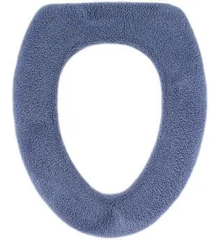 Soft Toilet Seat Cover - Plush, Thick Fabric Toilet Seat Warmer for Round & Elongated 14x18" Toilet Seats - Reusable, Machine-Washable, Easy-Install - Gift-Ready Packaging - Infinity Blue Soft Toilet Seat Cover - Plush, Thick Fabric Toilet Seat Warmer for Round & Elongated 14x18" Toilet Seats - Reusable, Machine-Washable, Easy-Install - Gift-Ready Packaging - Infinity Blue