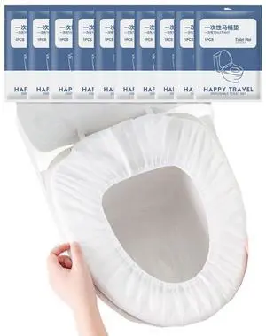 Disposable Non-woven Toilet Pad Water Proof Toilet Cover Portable Travel Hotel Toilet Seat Cover 11 Pieces Thickened Version (white) Disposable Non-woven Toilet Pad Water Proof Toilet Cover Portable Travel Hotel Toilet Seat Cover 11 Pieces Thickened Version (white)