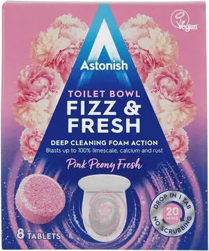 Foaming Pink Peony Toilet Bowl Cleaner Tablets, 8 Ct Foaming Pink Peony Toilet Bowl Cleaner Tablets, 8 Ct