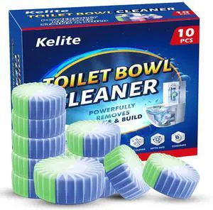 Automatic Toilet Bowl Cleaner Tablets, 10 Pack Long-Lasting Toilet Tank Cleaner for Bathroom, Blue Water Freshener, Prevents Stains & Odor, Safe for All Toilets - 10 Pack (Green+Blue) Automatic Toilet Bowl Cleaner Tablets, 10 Pack Long-Lasting Toilet Tank Cleaner for Bathroom, Blue Water Freshener, Prevents Stains & Odor, Safe for All Toilets - 10 Pack (Green+Blue)