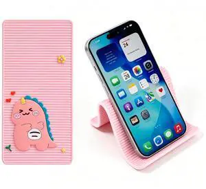 Flexible Silicone Phone Holder, Portable Phone Stand (Pink) | Foldable Phone Stand for Bed Desk Office Car Airplane, Travel Flying Essentials & Universal Cell Phone KickStand Accessories Flexible Silicone Phone Holder, Portable Phone Stand (Pink) | Foldable Phone Stand for Bed Desk Office Car Airplane, Travel Flying Essentials & Universal Cell Phone KickStand Accessories