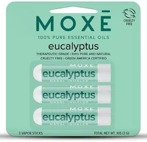 Eucalyptus Essential Oil Nasal Inhaler, Sinus & Congestion Relief, Daily Relaxation, Stress Relief, Therapeutic No-Mess Aromatherapy, Pure and Natural, Made in USA (3 Pack) packaging may vary Eucalyptus Essential Oil Nasal Inhaler, Sinus & Congestion Relief, Daily Relaxation, Stress Relief, Therapeutic No-Mess Aromatherapy, Pure and Natural, Made in USA (3 Pack) packaging may vary