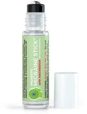 Migraine Stick with Magnesium. Cooling Peppermint Eucalyptus Essential Oil Topical Magnesium for Headache Support. Made in The USA 10 ml Migraine Stick with Magnesium. Cooling Peppermint Eucalyptus Essential Oil Topical Magnesium for Headache Support. Made in The USA 10 ml