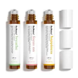 Essential Oil Blends Set (Breathe, Focus on, Happiness), Natural Aromatherapy Roll On for Massage, Body Skin Care, Home - Natural Fragrance Gift Roller for Women and Men Essential Oil Blends Set (Breathe, Focus on, Happiness), Natural Aromatherapy Roll On for Massage, Body Skin Care, Home - Natural Fragrance Gift Roller for Women and Men