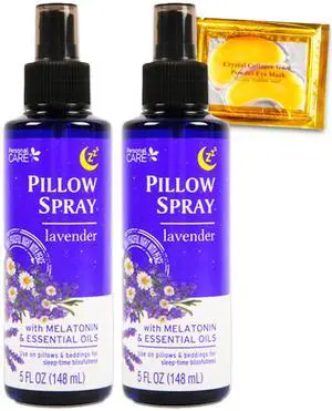 Lavender Pillow Spray for Aromatherapy- Bundle with 2 Lavender Pillow Spray Bottles with Essential Oils Plus Eye Mask | Essential Oil Sleep Time Bedding Mists Lavender Pillow Spray for Aromatherapy- Bundle with 2 Lavender Pillow Spray Bottles with Essential Oils Plus Eye Mask | Essential Oil Sleep Time Bedding Mists