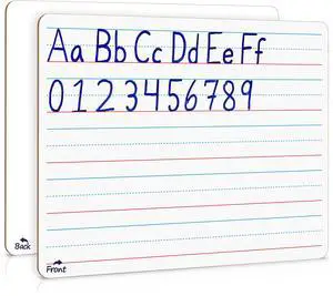 Small Dry Erase Board with Lines for Kids, 9x12 Double Sided | Ruled Whiteboard for Handwriting Practice, Classroom and Homeschool Supply, Portable, Easy to Clean, Robust Small Dry Erase Board with Lines for Kids, 9x12 Double Sided | Ruled Whiteboard for Handwriting Practice, Classroom and Homeschool Supply, Portable, Easy to Clean, Robust