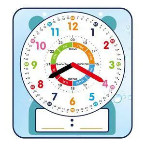 Large 12" Magnetic Writable Dry Erase Teaching Clock,Teaching Demonstration Clock for Kids Learning Time with Cute Style for Home School Classroom Supplies(12" x 11") Large 12" Magnetic Writable Dry Erase Teaching Clock,Teaching Demonstration Clock for Kids Learning Time with Cute Style for Home School Classroom Supplies(12" x 11")