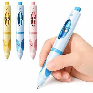 Write Right Learning,Pencil Kids Handwriting Gripper,Posture-Correcting Pen with Automatic Refill, Posture Correction Training Writing, 12 Replacement Refillers. (Blue) Write Right Learning,Pencil Kids Handwriting Gripper,Posture-Correcting Pen with Automatic Refill, Posture Correction Training Writing, 12 Replacement Refillers. (Blue)