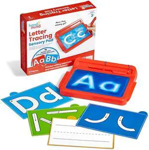 Letter Tracing Sensory Pad, Fine Motor Activities, Ages 3+ | Handwriting Practice Kids, Letter Tracing Board, Toddler Writing Practice, Montessori Alphabet Toys, Preschool Learning Toys Letter Tracing Sensory Pad, Fine Motor Activities, Ages 3+ | Handwriting Practice Kids, Letter Tracing Board, Toddler Writing Practice, Montessori Alphabet Toys, Preschool Learning Toys