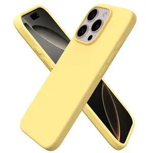 for iPhone 16 Pro Case, Liquid Silicone, Buttercream Yellow | 4-Layer Liquid Silicone Rubber, Soft Touch Feel, Slim Shockproof Case, Raised Edges, Anti-Scratch, Microfiber Lining for iPhone 16 Pro Case, Liquid Silicone, Buttercream Yellow | 4-Layer Liquid Silicone Rubber, Soft Touch Feel, Slim Shockproof Case, Raised Edges, Anti-Scratch, Microfiber Lining