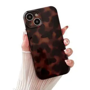 Compatible with for iPhone 14 Case, Tortoise Shell Chic Amber Brown Print Leopard, Classic Soft TPU Protective Shockproof Case for iPhone 14 6.1 ''Color2 Compatible with for iPhone 14 Case, Tortoise Shell Chic Amber Brown Print Leopard, Classic Soft TPU Protective Shockproof Case for iPhone 14 6.1 ''Color2
