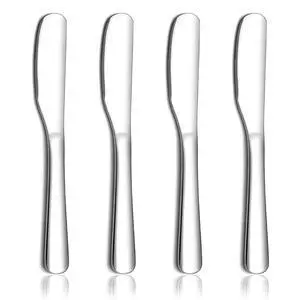 Stainless Steel Butter Knife, Butter Spreader, Butter Knives, Butter Spreader Knife for Kitchen Restaurant Party, Kitchen Gadgets, Set of 4 Stainless Steel Butter Knife, Butter Spreader, Butter Knives, Butter Spreader Knife for Kitchen Restaurant Party, Kitchen Gadgets, Set of 4