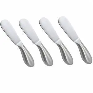 4 Pcs Stainless Steel Cheese and Butter Spreader Knives Set | Charcuterie Utensils for Cheese, Cold Butter, Jam, Pastry Making 4 Pcs Stainless Steel Cheese and Butter Spreader Knives Set | Charcuterie Utensils for Cheese, Cold Butter, Jam, Pastry Making