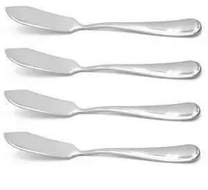 Stainless Steel Butter Knife, Set of 4, Butter Spreader, Breakfast Spreads,Cheese and Condiments Stainless Steel Butter Knife, Set of 4, Butter Spreader, Breakfast Spreads,Cheese and Condiments