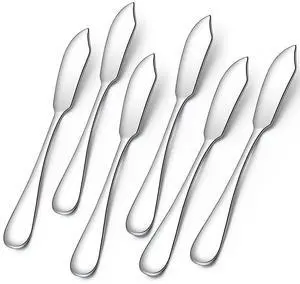 Butter Knife,Cute Mini 5.91In Stainless Steel Cheese Knife,Packs of 6 | Butter Spreader Knife Set for Cold Butter, Cream Cheese, Jam,Dishwasher Safe Butter Knife,Cute Mini 5.91In Stainless Steel Cheese Knife,Packs of 6 | Butter Spreader Knife Set for Cold Butter, Cream Cheese, Jam,Dishwasher Safe