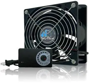 Axial Muffin Fan 120V 220V 110V with Variable Speed Controller, Computer Fan with AC Plug, 120mm Cooling for PC Cooler Cabinet Receiver Xbox DVR Greenhouse, 1 Pack Axial Muffin Fan 120V 220V 110V with Variable Speed Controller, Computer Fan with AC Plug, 120mm Cooling for PC Cooler Cabinet Receiver Xbox DVR Greenhouse, 1 Pack