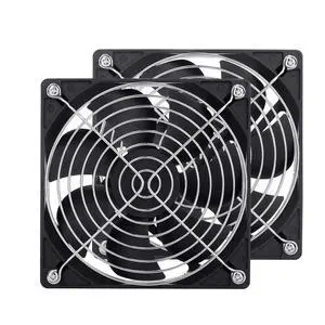 2-Pack 120mm Fan DC 12V Computer Fan 120mm x120mm x 25mm 2-Pin High Performance Cooling Fan 2-Pack 120mm Fan DC 12V Computer Fan 120mm x120mm x 25mm 2-Pin High Performance Cooling Fan