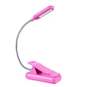 Rechargeable Book Light for Reading in Bed Kids, 7 LED Reading Light with 9-Level Warm Cool White Daylight, Eye Care Lamp with Power Indicator for Bookworms (Rose) Rechargeable Book Light for Reading in Bed Kids, 7 LED Reading Light with 9-Level Warm Cool White Daylight, Eye Care Lamp with Power Indicator for Bookworms (Rose)