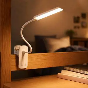 Eye Caring Clip on LED Bed Light 5 Color 5 Brightness Rechargeable Wireless | Flexible Neck Desk Lamp for College Dorm Essentials Reading Eye Caring Clip on LED Bed Light 5 Color 5 Brightness Rechargeable Wireless | Flexible Neck Desk Lamp for College Dorm Essentials Reading