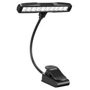 Music Stand Light Clip-on Piano Lamp Rechargeable Book Light, 10 LED | Adjustable Brightness, 360° Flexible Neck, Clip-on&freestanding, Foldable, for Sheet, Book Reading Orchestra Podium Easel Music Stand Light Clip-on Piano Lamp Rechargeable Book Light, 10 LED | Adjustable Brightness, 360° Flexible Neck, Clip-on&freestanding, Foldable, for Sheet, Book Reading Orchestra Podium Easel