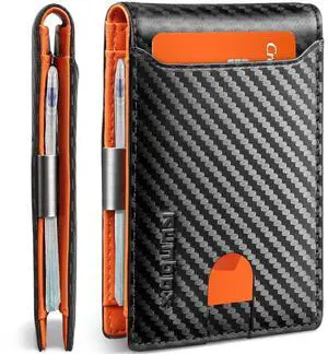 Slim Wallet for Men - RFID Blocking Leather Bifold with Money Clip | Minimalist Front Pocket Wallet Holds 11 Cards,Slim Thin Design,RFID Blocking Protection, Practical Birthday Gifts for Men Slim Wallet for Men - RFID Blocking Leather Bifold with Money Clip | Minimalist Front Pocket Wallet Holds 11 Cards,Slim Thin Design,RFID Blocking Protection, Practical Birthday Gifts for Men