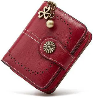 Small Wallet for Women Leather Bifold Compact RFID Blocking with Zipper Coin Pocket Small Wallet for Women Leather Bifold Compact RFID Blocking with Zipper Coin Pocket