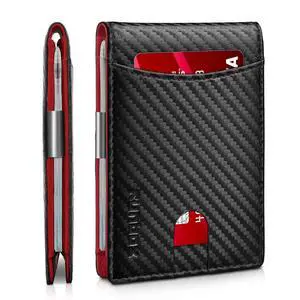Slim Money Clip Wallets for Men and Teen Boys RFID Blocking 11 Card Holder Minimalist Small Leather Bifold Novelty Men's Wallet Front Pocket Gift Box Slim Money Clip Wallets for Men and Teen Boys RFID Blocking 11 Card Holder Minimalist Small Leather Bifold Novelty Men's Wallet Front Pocket Gift Box