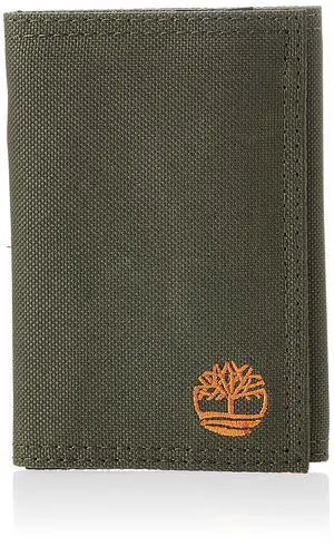 Men's Trifold Nylon Wallet, Olive, One Size Men's Trifold Nylon Wallet, Olive, One Size