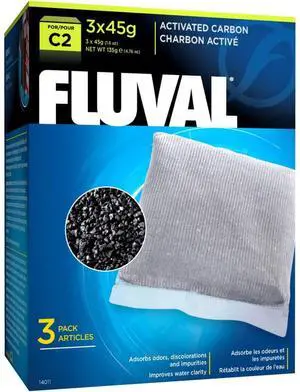 C2 Activated Carbon, Replacement Aquarium Filter Media, 3-Pack, 14011 C2 Activated Carbon, Replacement Aquarium Filter Media, 3-Pack, 14011