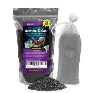 Premium Activated Carbon, Aquarium Carbon for Fish Tank Filter, Aquarium Filter Media, Granulated Charcoal for Fish Tanks, Activated Charcoal Bulk (1 lbs with Fine Mesh Bag) Premium Activated Carbon, Aquarium Carbon for Fish Tank Filter, Aquarium Filter Media, Granulated Charcoal for Fish Tanks, Activated Charcoal Bulk (1 lbs with Fine Mesh Bag)
