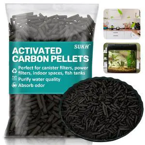 860g Activated Carbon Pellets - Acid Free Aquarium Charcoal Filter | Bulk Activated Charcoal Filter Media, Aquarium Carbon for Fish Tank, Pond, Waterbox Aquariums & Clear Water Filtration 860g Activated Carbon Pellets - Acid Free Aquarium Charcoal Filter | Bulk Activated Charcoal Filter Media, Aquarium Carbon for Fish Tank, Pond, Waterbox Aquariums & Clear Water Filtration