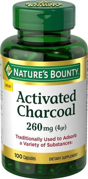 Activated Charcoal 260 mg, 100 Capsules Activated Charcoal 260 mg, 100 Capsules