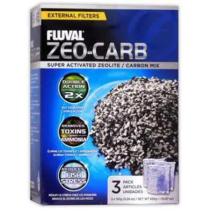 Zeo-Carb, Chemical Filter Media for Freshwater Aquariums, 150-gram Nylon Bags, A1490 , White, All Breed Sizes, pack of 1 (3 count) | Nylon Bags, A1490, All Breed Sizes Zeo-Carb, Chemical Filter Media for Freshwater Aquariums, 150-gram Nylon Bags, A1490 , White, All Breed Sizes, pack of 1 (3 count) | Nylon Bags, A1490, All Breed Sizes