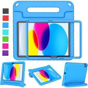 Kids Case for iPad A16 11th Generation 11-inch 2025/ iPad 10th Generation 10.9-inch 2022 with Screen Protector, Lightweight Shockproof Convertible Handle Stand Cover for iPad 11/10 Gen, Blue Kids Case for iPad A16 11th Generation 11-inch 2025/ iPad 10th Generation 10.9-inch 2022 with Screen Protector, Lightweight Shockproof Convertible Handle Stand Cover for iPad 11/10 Gen, Blue