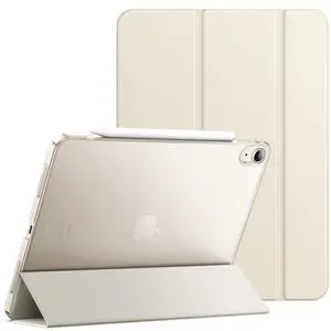 Case for iPad Air 11" M4/M3/M2 & iPad Air 5/4 10.9", Starlight | Cover for iPad Air 11" (2026-2024) & Air 5/4 10.9" (2022/2020), Translucent Back, Tri-Fold Stand, Auto Wake/Sleep Case for iPad Air 11" M4/M3/M2 & iPad Air 5/4 10.9", Starlight | Cover for iPad Air 11" (2026-2024) & Air 5/4 10.9" (2022/2020), Translucent Back, Tri-Fold Stand, Auto Wake/Sleep